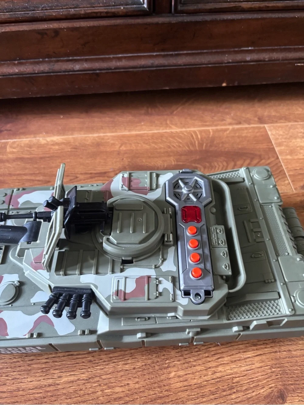 Green Camo Toy Tank - Kids Military Play
